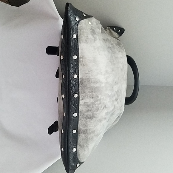 Black and Grey denim Wash Purse - Picture 3 of 5